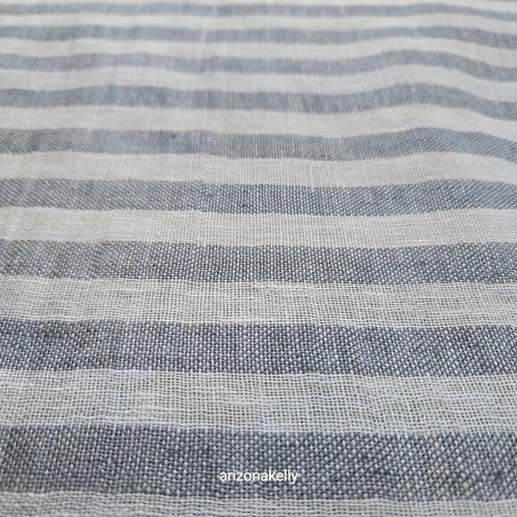 NWOT Linen Gudrun Sjödén Scarf Green Grey Sweden Scandinavian - Picture 12 of 15